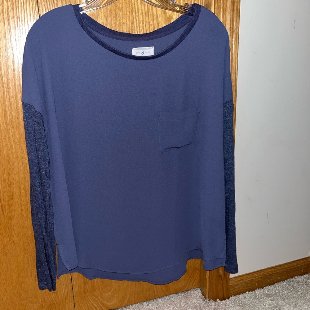 Lou and Grey Mixed Media Top